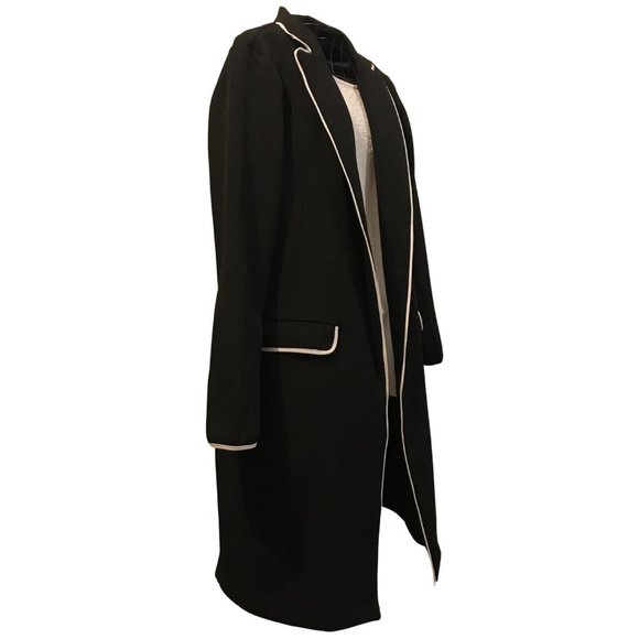 Angel Eye London Size 10 Black Coat Piping - Picture 2 of 5